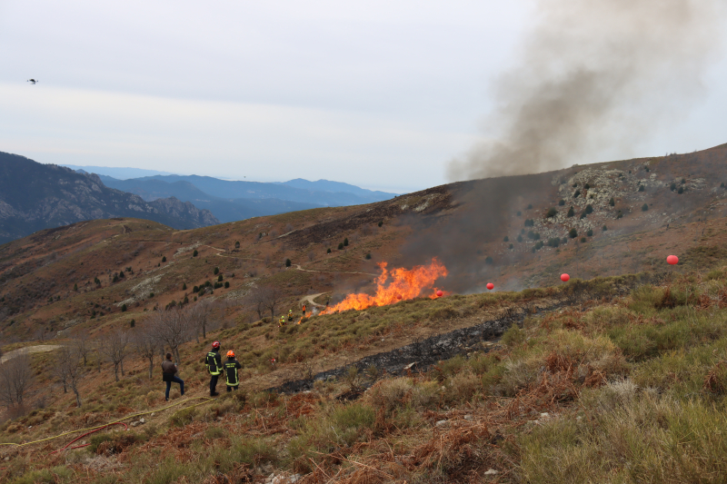 Un drone aide les opérationnels de la lutte incendie et de l’aménagement du territoire corses à lutter contre un feu de forêt