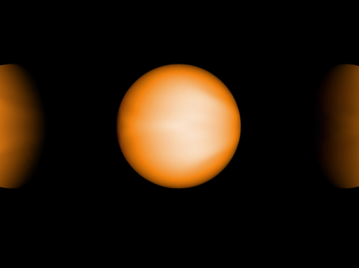 Created image of an Ultra-Hot Jupiter as the human eye would see it. 
