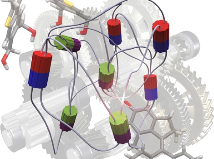 Light-controlled gearbox for nanomachines