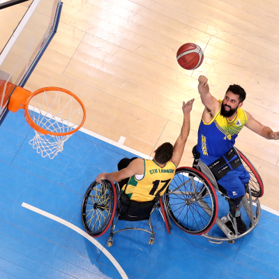  Coupe de France de basket fauteuil, à Antibes (Alpes-Maritimes), en 2023.