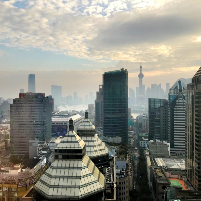 Vue des gratte-ciels de Shanghai